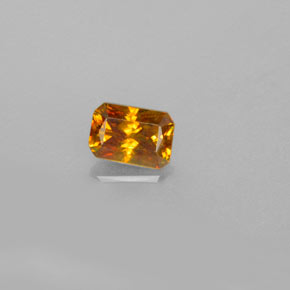 0.75 ct Yellow Sphalerite Gemstone, Sphalerite Gem in Octagon / Scissor Cut Shape for Sale.