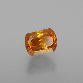 0.73 ct Yellow Sphalerite Stone, Natural Sphalerite in Barrel Shape for Sale