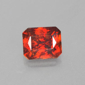 1.85 ct Orange Sphalerite Gemstone, Sphalerite Gem in Octagon / Scissor Cut Shape for Sale.