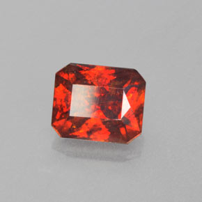 1.85 ct Orange Sphalerite Stone, Natural Sphalerite in Octagon / Scissor Cut Shape for Sale
