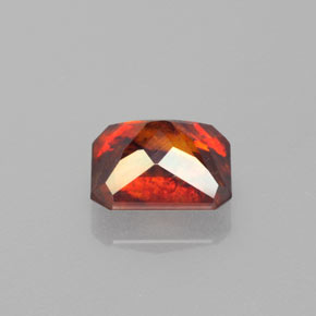 Sphalerite Gemstone in 7.2 x 5.9 mm Size for Sale, Sphalerite Stone in Red Orange Color