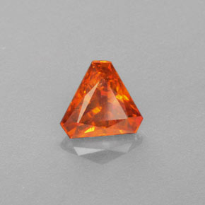 1.01 ct Orange Sphalerite Stone, Natural Sphalerite in Fancy Facet Shape for Sale