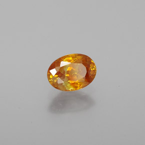 0.71 ct Gold Sphalerite Stone, Natural Sphalerite in Oval Facet Shape for Sale