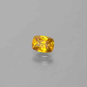 0.52 ct Yellow Sphalerite Stone, Natural Sphalerite in Cushion-Cut Shape for Sale