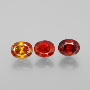 1.86 ct Orange Sphalerite Stone, Natural Sphalerite in Oval Facet Shape for Sale