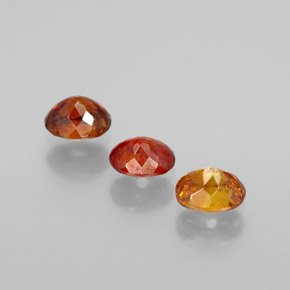 Sphalerite Gemstone in 5.3 x 4.3 mm Size for Sale, Sphalerite Stone in Red Orange Color