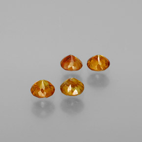 Sphalerite Gemstone in 3.5 mm (calibrated) Size for Sale, Sphalerite Stone in Yellow Golden Color