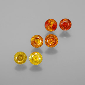 1.65 ct Multicolor Sphalerite Stone, Natural Sphalerite in Round Facet Shape for Sale
