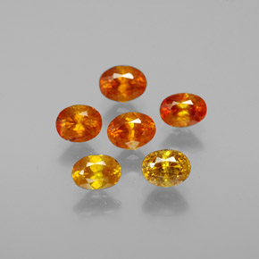 2.49 ct Yellow Sphalerite Gemstone, Sphalerite Gem in Oval Facet Shape for Sale.