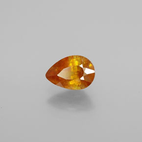 1.01 ct Gold Sphalerite Stone, Natural Sphalerite in Pear Facet Shape for Sale