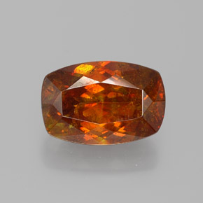 3.48 ct Orange Sphalerite Gemstone, Sphalerite Gem in Barrel Shape for Sale.