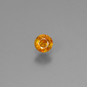 0.20 ct Gold Sphalerite Gemstone, Sphalerite Gem in Round Facet Shape for Sale.