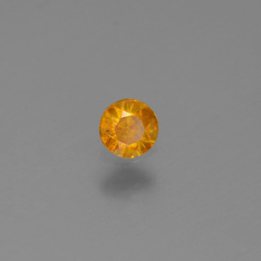 0.13 ct Gold Sphalerite Stone, Natural Sphalerite in Diamond-Cut Shape for Sale