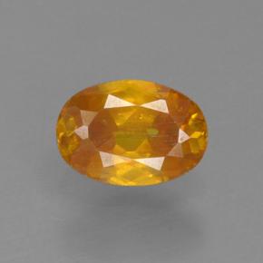 0.4ct Oval Facet Yellow Orange Sphalerite for sale thumb image of 0.4ct Oval Facet Yellow Orange Sphalerite (ID: 466360)
