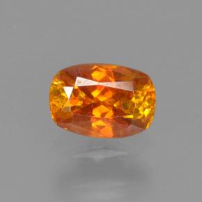 0.35 ct Orange Sphalerite Gemstone, Sphalerite Gem in Cushion-Cut Shape for Sale.
