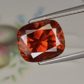 4.6ct Cushion-Cut Reddish Orange Sphalerite for sale thumb image of 4.6ct Cushion-Cut Reddish Orange Sphalerite (ID: 466456)