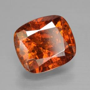 2.98 ct Orange Sphalerite Stone, Natural Sphalerite in Cushion-Cut Shape for Sale