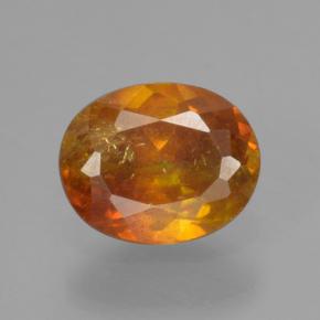 0.6ct Oval Facet Yellow Golden Sphalerite for sale thumb image of 0.6ct Oval Facet Yellow Golden Sphalerite (ID: 466478)