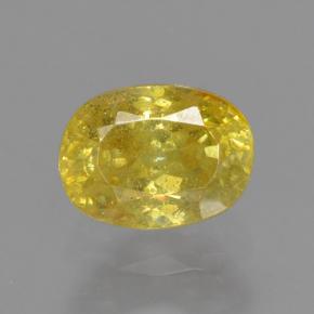 0.7ct Oval Facet Yellow Sphalerite for sale thumb image of 0.7ct Oval Facet Yellow Sphalerite (ID: 466482)