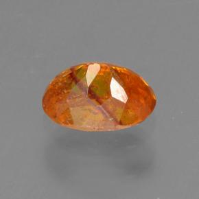 Sphalerite Gemstone in 5.3 x 3.8 mm Size for Sale, Sphalerite Stone in Reddish Orange Color