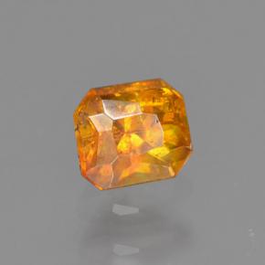 0.35 ct Yellow Sphalerite Stone, Natural Sphalerite in Octagon Step Cut Shape for Sale
