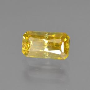 0.67 ct Yellow Sphalerite Stone, Natural Sphalerite in Octagon / Scissor Cut Shape for Sale