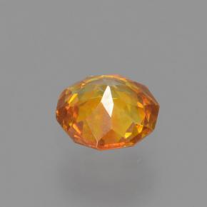 Sphalerite Gemstone in 4.7 mm Size for Sale, Sphalerite Stone in Yellow Orange Color