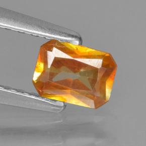 0.39 ct Orange Sphalerite Gemstone, Sphalerite Gem in Octagon / Scissor Cut Shape for Sale.