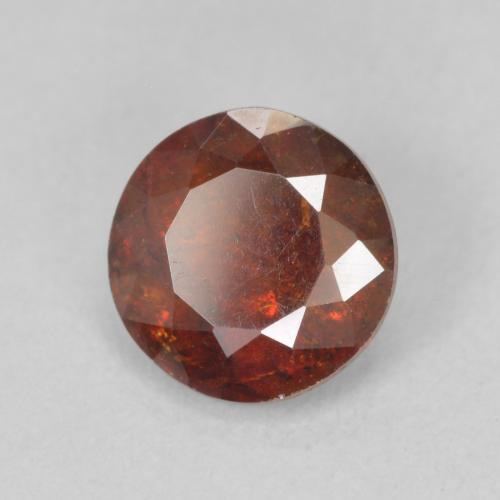1.68 ct Orange Sphalerite Stone, Natural Sphalerite in Round Facet Shape for Sale