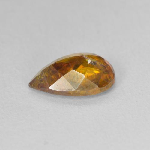 Sphalerite Gemstone in 9.6 x 6.5 mm Size for Sale, Sphalerite Stone in Medium Orange Color