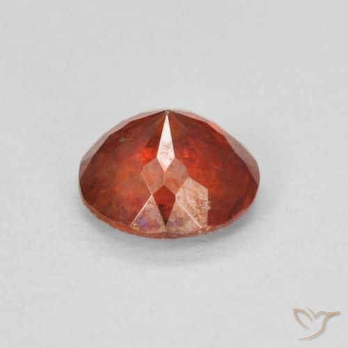 Sphalerite Gemstone in 6 mm (calibrated) Size for Sale, Sphalerite Stone in Reddish Orange Color
