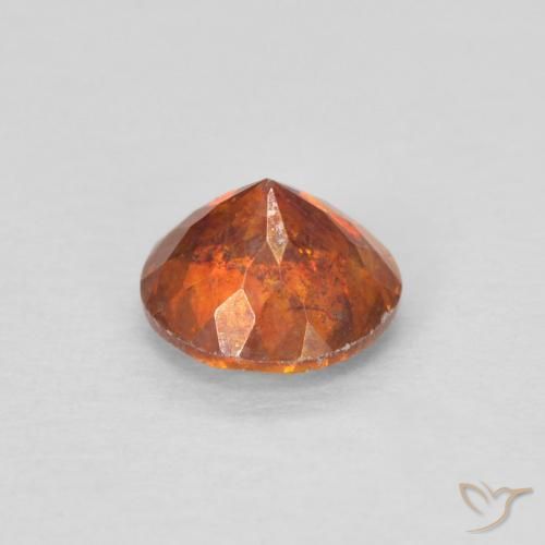 Sphalerite Gemstone in 5.5 mm (calibrated) Size for Sale, Sphalerite Stone in Reddish Orange Color
