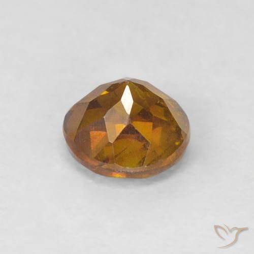 Sphalerite Gemstone in 4.5 mm (calibrated) Size for Sale, Sphalerite Stone in Deep Orange Color