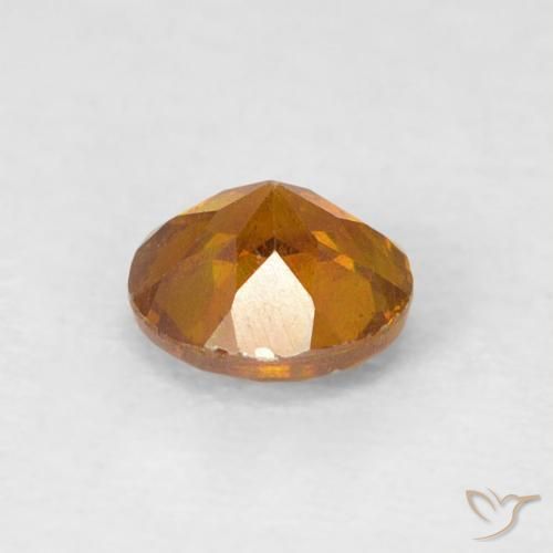 Sphalerite Gemstone in 4.5 mm (calibrated) Size for Sale, Sphalerite Stone in Earth Orange Color
