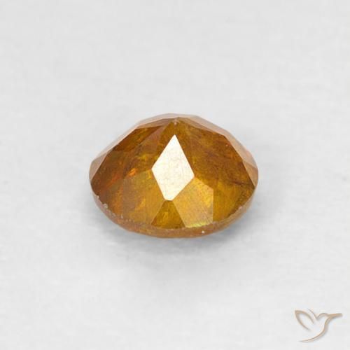 Sphalerite Gemstone in 4 mm (calibrated) Size for Sale, Sphalerite Stone in Earth Orange Color