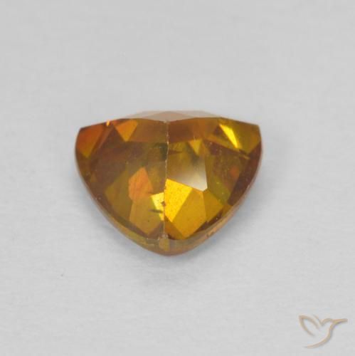 Sphalerite Gemstone in 5.8 x 5.6 mm Size for Sale, Sphalerite Stone in Earth Orange Color