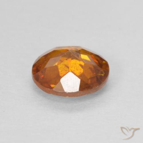 Sphalerite Gemstone in 6 mm (calibrated) Size for Sale, Sphalerite Stone in Reddish Orange Color