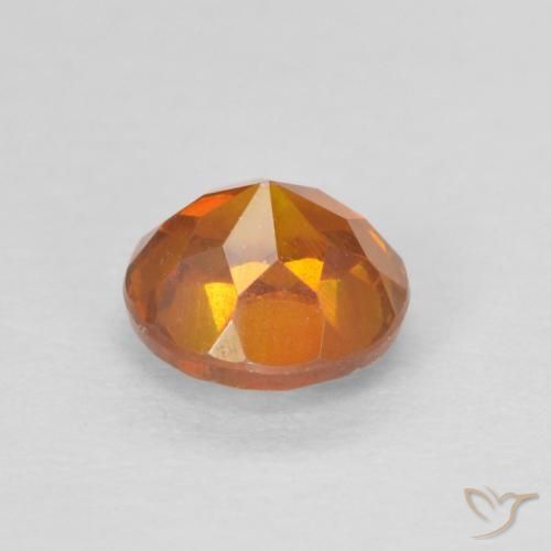 Sphalerite Gemstone in 5 mm (calibrated) Size for Sale, Sphalerite Stone in Bright Orange Color