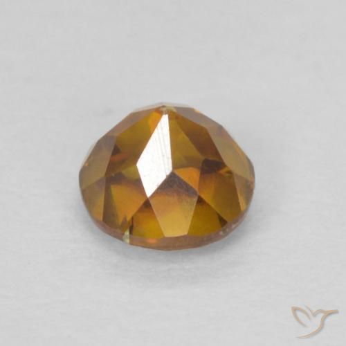 Sphalerite Gemstone in 4.2 mm Size for Sale, Sphalerite Stone in Brownish Orange Color