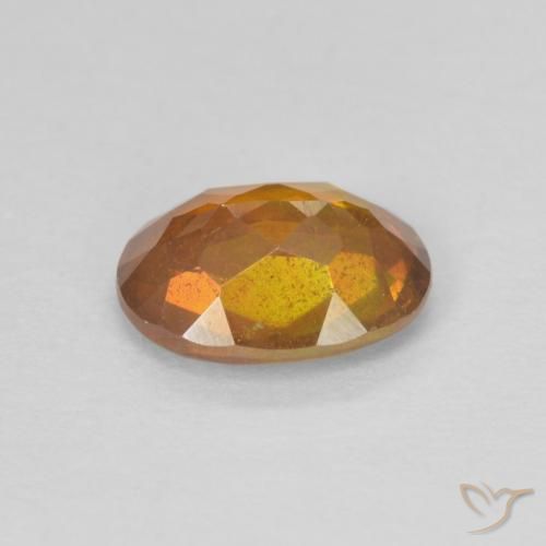 Sphalerite Gemstone in 8 x 6 mm (calibrated) Size for Sale, Sphalerite Stone in Deep Orange Color