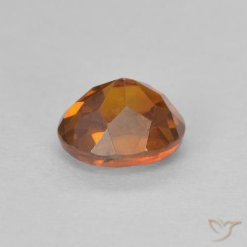 Sphalerite Gemstone in 5.7 x 4.9 mm Size for Sale, Sphalerite Stone in Deep Orange Color