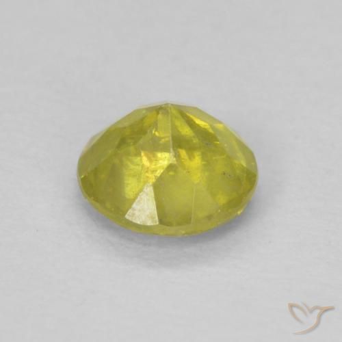 Sphalerite Gemstone in 4.5 mm (calibrated) Size for Sale, Sphalerite Stone in Pineapple yellow Color