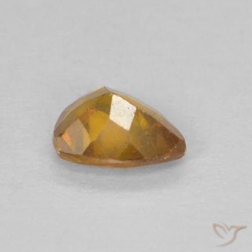 Sphalerite Gemstone in 4.5 x 3.9 mm Size for Sale, Sphalerite Stone in Orange-Gold Color
