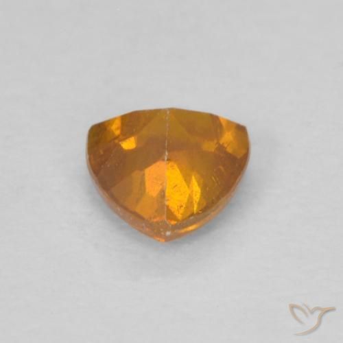 Sphalerite Gemstone in 4.3 x 4.1 mm Size for Sale, Sphalerite Stone in Deep Orange Color