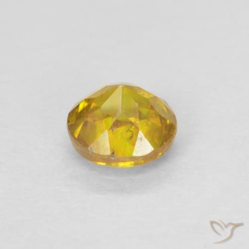 Sphalerite Gemstone in 4 mm (calibrated) Size for Sale, Sphalerite Stone in Golden-Orange Color