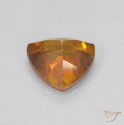 Sphalerite Gemstone in 5 x 5 mm (calibrated) Size for Sale, Sphalerite Stone in Medium Orange Color