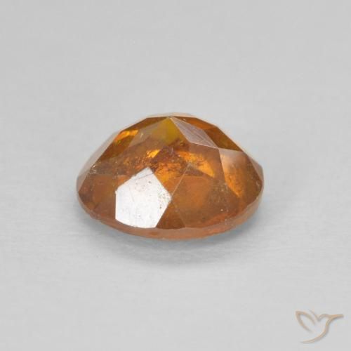 Sphalerite Gemstone in 6 mm (calibrated) Size for Sale, Sphalerite Stone in Deep Orange Color