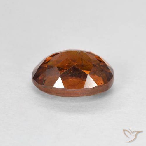 Sphalerite Gemstone in 8 x 6 mm (calibrated) Size for Sale, Sphalerite Stone in Medium Dark-Orange Color
