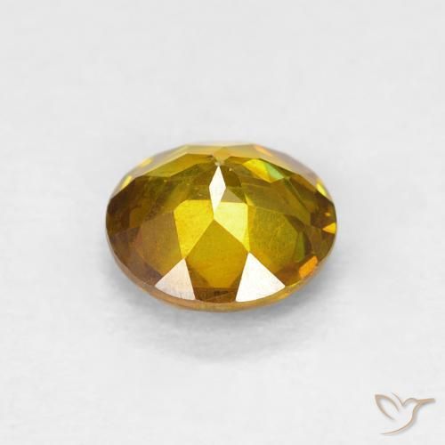 Sphalerite Gemstone in 5.5 mm (calibrated) Size for Sale, Sphalerite Stone in Apricot Orange Color