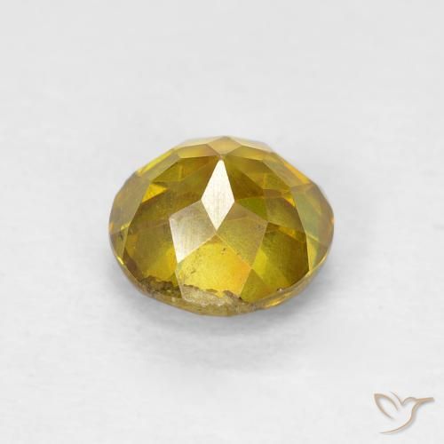 Sphalerite Gemstone in 6 mm (calibrated) Size for Sale, Sphalerite Stone in Honey Yellow Color